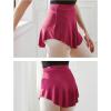 imageStelle Ballet Skirt Women Dance Wrap PullOn Skirts for AdultBurgundy