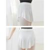 imageStelle Ballet Skirt Women Dance Wrap PullOn Skirts for AdultWhite