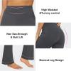 imageStelle Bootcut Yoga Pants with Pockets for Women 30quot Wide Leg Pants High Waist Tummy Control Workout Yoga PantsGraphite Grey