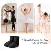 imageStelle Girls Ballet Warm Up Booties Dance Slipper Boots Ballerina Elastic Shoes001black