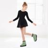 imageStelle Girls Ballet Warm Up Booties Dance Slipper Boots Ballerina Elastic ShoesGreen
