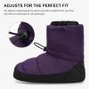 imageStelle Girls Ballet Warm Up Booties Dance Slipper Boots Ballerina Elastic ShoesPurple