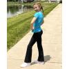 imageStelle Girls Flare Leggings High Waisted Yoga Pants Bootcut Dance Casual Pants Activewear Kids Bell BottomsBlack