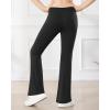 imageStelle Girls Flare Leggings High Waisted Yoga Pants Bootcut Dance Casual Pants Activewear Kids Bell BottomsBlack