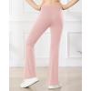 imageStelle Girls Flare Leggings High Waisted Yoga Pants Bootcut Dance Casual Pants Activewear Kids Bell BottomsBlackpink