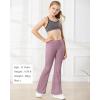 imageStelle Girls Flare Leggings High Waisted Yoga Pants Bootcut Dance Casual Pants Activewear Kids Bell BottomsDusty Lavender