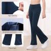 imageStelle Girls Flare Leggings High Waisted Yoga Pants Bootcut Dance Casual Pants Activewear Kids Bell BottomsNavy