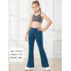 imageStelle Girls Flare Leggings High Waisted Yoga Pants Bootcut Dance Casual Pants Activewear Kids Bell BottomsOceanic