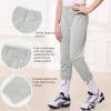imageStelle Girls Softball Pants Youth Kids Baseball Pants Fastpitch Pants with Pockets Boys Tee BallLight Grey