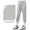 imageStelle Girls Softball Pants Youth Kids Baseball Pants Fastpitch Pants with Pockets Boys Tee BallLight Grey