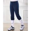 imageStelle Girls Softball Pants Youth Kids Baseball Pants Fastpitch Pants with Pockets Boys Tee BallNavy