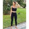 imageStelle High Waist Leggings Workout Yoga Pants for Women Tummy Control Running Gym Shorts with 2 Side Pockets1brushed Buttery Softblack