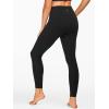 imageStelle High Waist Leggings Workout Yoga Pants for Women Tummy Control Running Gym Shorts with 2 Side Pockets1brushed Buttery Softblack