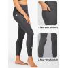 imageStelle High Waist Leggings Workout Yoga Pants for Women Tummy Control Running Gym Shorts with 2 Side PocketsBrushed Buttery Softcharcoal