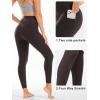 imageStelle High Waist Leggings Workout Yoga Pants for Women Tummy Control Running Gym Shorts with 2 Side PocketsBrushed Buttery Softcoffee