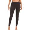 imageStelle High Waist Leggings Workout Yoga Pants for Women Tummy Control Running Gym Shorts with 2 Side PocketsBrushed Buttery Softcoffee