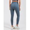 imageStelle High Waist Leggings Workout Yoga Pants for Women Tummy Control Running Gym Shorts with 2 Side PocketsBrushed Buttery Softgray Sage