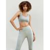 imageStelle High Waist Leggings Workout Yoga Pants for Women Tummy Control Running Gym Shorts with 2 Side PocketsBrushed Buttery Softmint Green