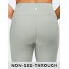 imageStelle High Waist Leggings Workout Yoga Pants for Women Tummy Control Running Gym Shorts with 2 Side PocketsBrushed Buttery Softmint Green