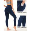 imageStelle High Waist Leggings Workout Yoga Pants for Women Tummy Control Running Gym Shorts with 2 Side PocketsBrushed Buttery Softnavy