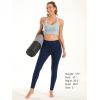 imageStelle High Waist Leggings Workout Yoga Pants for Women Tummy Control Running Gym Shorts with 2 Side PocketsBrushed Buttery Softnavy