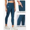 imageStelle High Waist Leggings Workout Yoga Pants for Women Tummy Control Running Gym Shorts with 2 Side PocketsBrushed Buttery Softoceanic