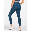 imageStelle High Waist Leggings Workout Yoga Pants for Women Tummy Control Running Gym Shorts with 2 Side PocketsBrushed Buttery Softoceanic
