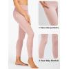 imageStelle High Waist Leggings Workout Yoga Pants for Women Tummy Control Running Gym Shorts with 2 Side PocketsBrushed Buttery Softrose Clay