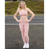 imageStelle High Waist Leggings Workout Yoga Pants for Women Tummy Control Running Gym Shorts with 2 Side PocketsBrushed Buttery Softrose Clay