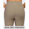 imageStelle High Waist Leggings Workout Yoga Pants for Women Tummy Control Running Gym Shorts with 2 Side PocketsBrushed Buttery Softstone