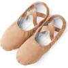imageStelle Women Ballet Shoes Highly Stretch Canvas Adult Ballet Slippers Split Sole Yoga Dance Shoe for Girls BoysSand