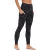 imageStelle Womens Capri Yoga Pants with Pockets Essential High Waisted Legging for WorkoutBlackgrey Camo