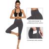 imageStelle Womens Capri Yoga Pants with Pockets Essential High Waisted Legging for WorkoutCotton Like Softnesscharcoal