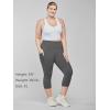 imageStelle Womens Capri Yoga Pants with Pockets Essential High Waisted Legging for WorkoutCotton Like Softnesscharcoal