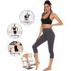 imageStelle Womens Capri Yoga Pants with Pockets Essential High Waisted Legging for WorkoutCotton Like Softnesscharcoal