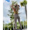 imageStelle Womens Capri Yoga Pants with Pockets Essential High Waisted Legging for WorkoutLeopard