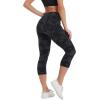 imageStelle Womens Capri Yoga Pants with Pockets Essential High Waisted Legging for WorkoutNylonblackgrey Camo