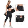 imageStelle Womens Capri Yoga Pants with Pockets Essential High Waisted Legging for WorkoutNylonblackgrey Camo