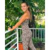 imageStelle Womens Capri Yoga Pants with Pockets Essential High Waisted Legging for WorkoutNylonleopard