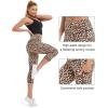 imageStelle Womens Capri Yoga Pants with Pockets Essential High Waisted Legging for WorkoutNylonleopard