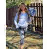 imageStelle Womens Capri Yoga Pants with Pockets Essential High Waisted Legging for WorkoutNylontie Dye Black