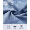 imageStelle Womens Capri Yoga Pants with Pockets Essential High Waisted Legging for WorkoutNylontie Dye Blue