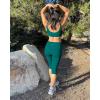 imageStelle Womens Yoga Pants with Pockets High Waisted Capri Leggings Tummy Control Workout Cycling PantsForest Green