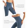 imageStelle Womens Yoga Pants with Pockets High Waisted Capri Leggings Tummy Control Workout Cycling PantsGray Sage