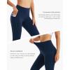 imageStelle Womens Yoga Pants with Pockets High Waisted Capri Leggings Tummy Control Workout Cycling PantsNavy