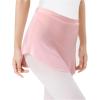 imageStelle Ballet Skirt Women Dance Wrap PullOn Skirts for AdultPink