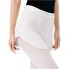 imageStelle Ballet Skirt Women Dance Wrap PullOn Skirts for AdultWhite