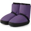 imageStelle Girls Ballet Warm Up Booties Dance Slipper Boots Ballerina Elastic Shoes001purple