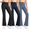 imageStelle Girls Flare Leggings High Waisted Yoga Pants Bootcut Dance Casual Pants Activewear Kids Bell BottomsBlackgrey Bluenavy