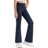 imageStelle Girls Flare Leggings High Waisted Yoga Pants Bootcut Dance Casual Pants Activewear Kids Bell BottomsNavy